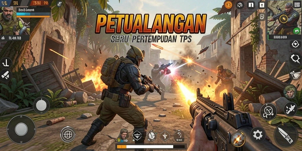 Tampilan permainan TPS yang mendebarkan dan penuh aksi.