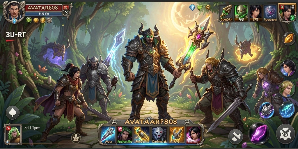 Tampilan gameplay yang intens dan mendebarkan dari AVATAR808.
