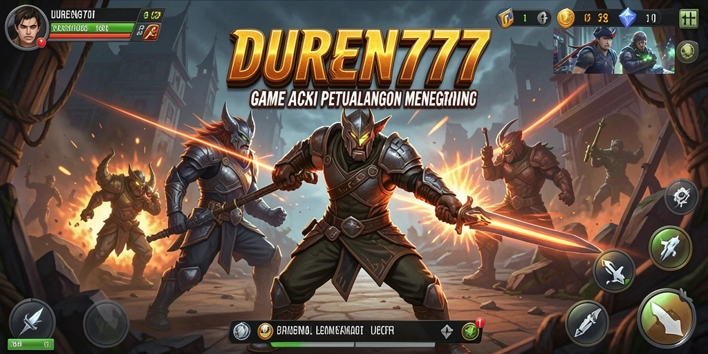 Gameplay mendebarkan dalam DUREN777 yang penuh aksi.