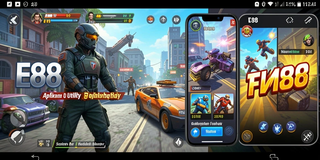 Tampilan utama E88 dengan berbagai fitur Utility yang memudahkan pengguna.