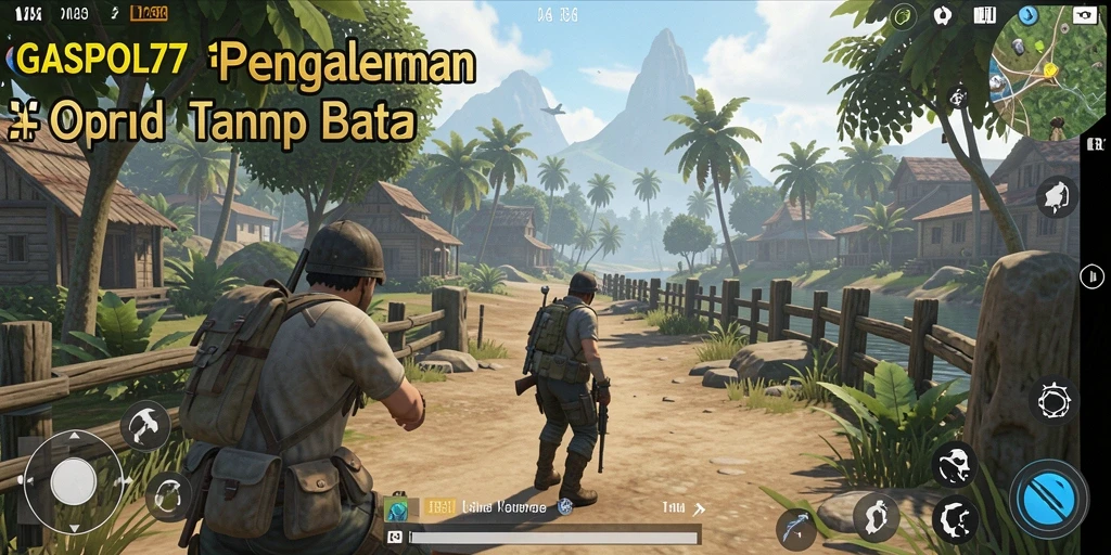 Screenshot gameplay GASPOL77 menampilkan petualangan mendebarkan di dunia Open World.