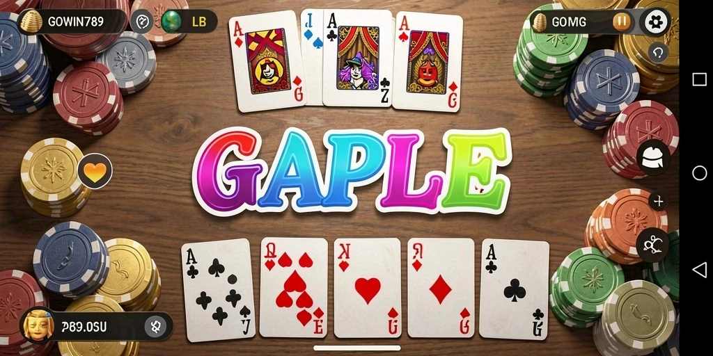 Tampilan gameplay Gaple yang seru dan interaktif.