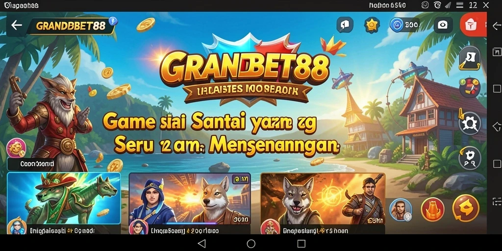Tampilan gameplay Casual yang menghibur di GRANDBET88.