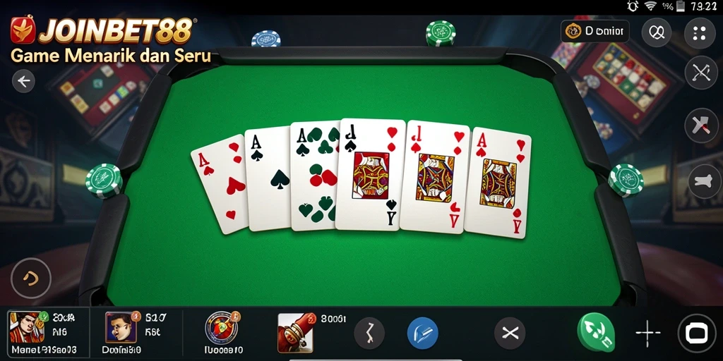 Screenshot gameplay JOINBET88 yang menunjukkan keseruan permainan Domino.