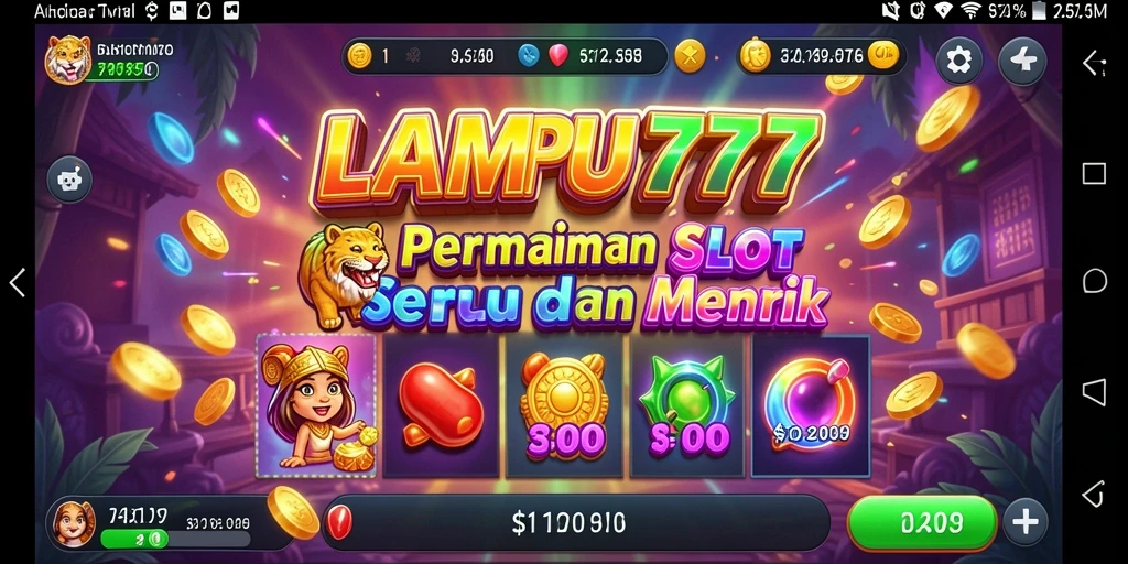 Screenshot LAMPU777 menampilkan gameplay slot yang menarik.
