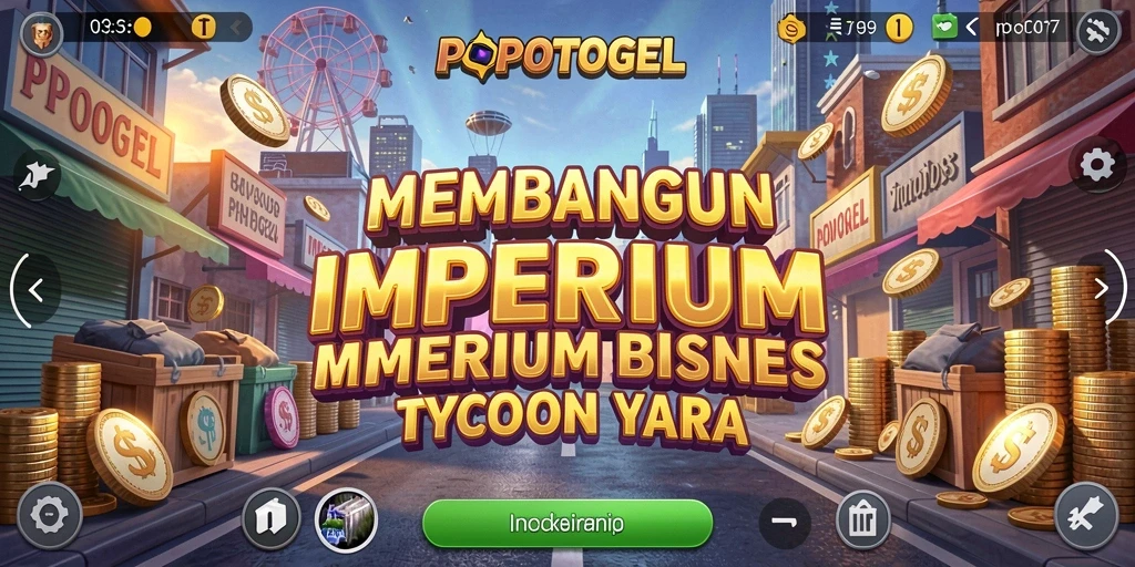 Tampilan gameplay POPOTOGEL yang menarik dan menantang dalam genre Tycoon.
