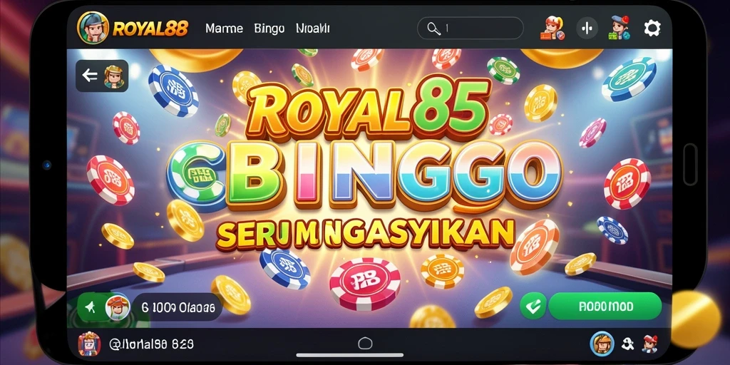 Tampilan gameplay Bingo yang seru dan interaktif di ROYAL88.