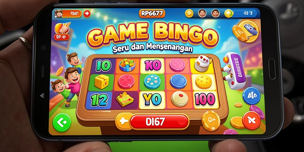 Screenshot gameplay Bingo yang seru dan mendebarkan.
