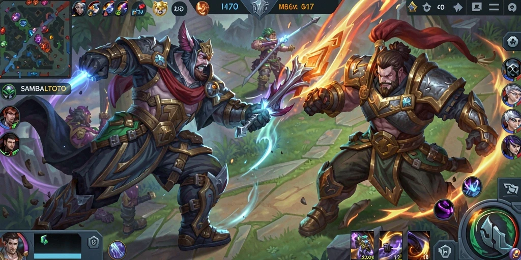 Gameplay seru dan strategi dalam arena pertempuran SAMBALTOTO.
