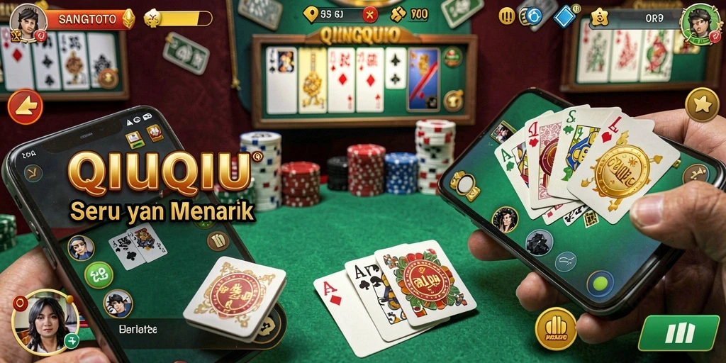 Tampilan gameplay SANGTOTO yang menggambarkan keseruan QiuQiu.