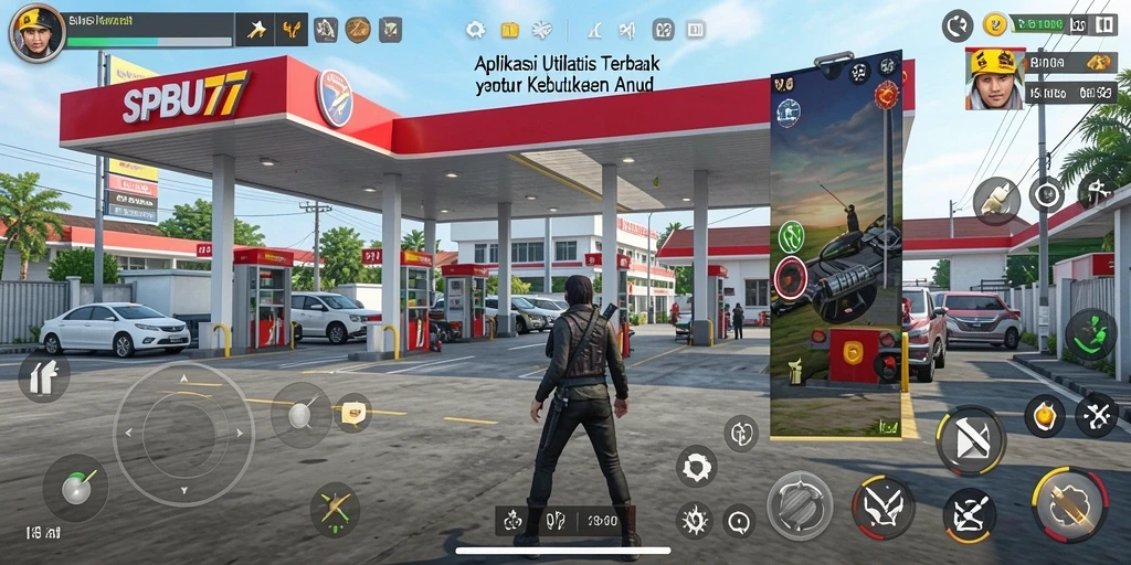 Tampilan antarmuka SPBU77 yang intuitif dan informatif.