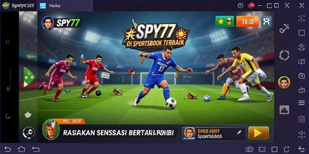 Tampilan menarik dari gameplay Sportsbook di SPY77