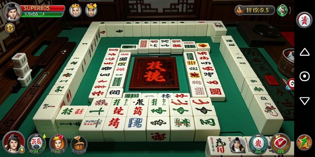 Tampilan gameplay Mahjong yang seru dan menantang di SUPER805.