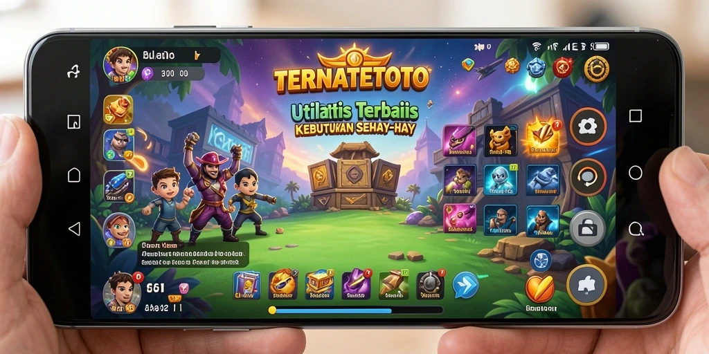 Tampilan antarmuka TERNATETOTO yang intuitif dan modern.