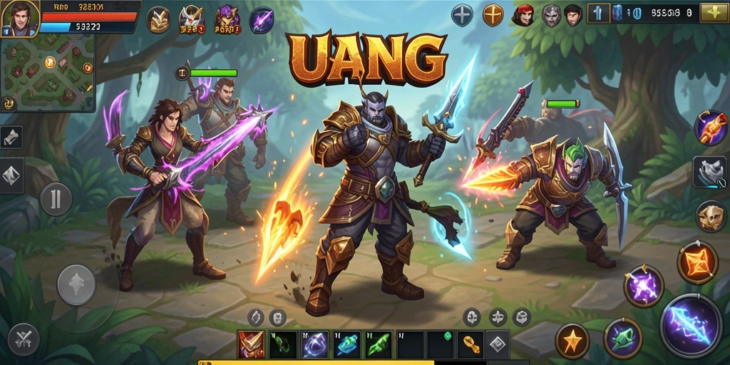 Tampilan gameplay UANG yang memukau dan penuh aksi.