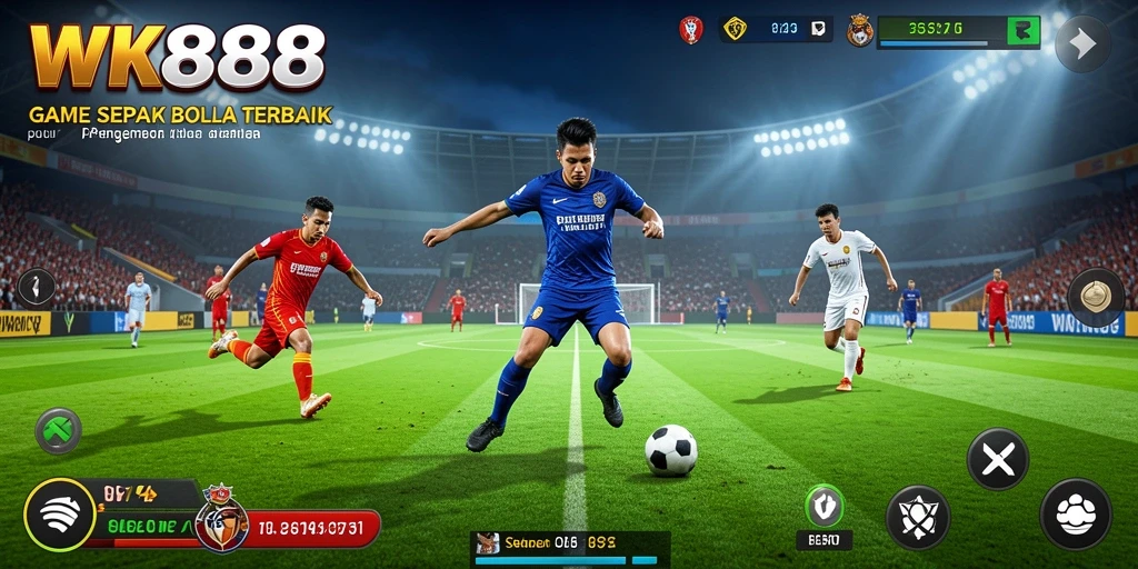 Tampilan gameplay WK888 yang menarik dalam pertandingan sepak bola.